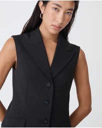 Forcast - Nikki Long Collared Vest