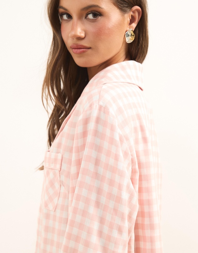 Atmos&Here - Ava Gingham Long PJ Set