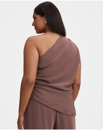 Forever New Curve - Willow Curve Asymmetrical Neck Tuck Top