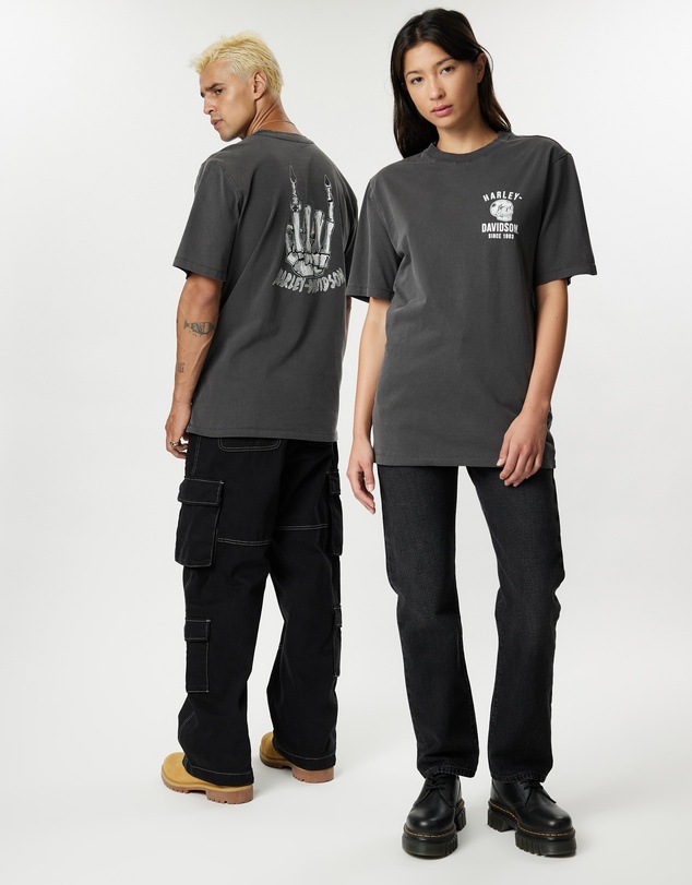 Harley-Davidson - Skull & Rock Print SS Tee - ICONIC EXCLUSIVE
