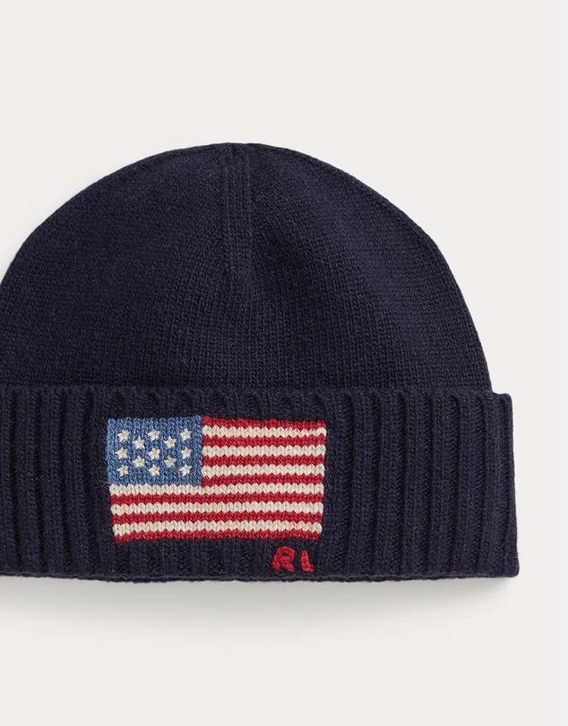 Polo Ralph Lauren - Flag-Intarsia Wool-Blend Beanie