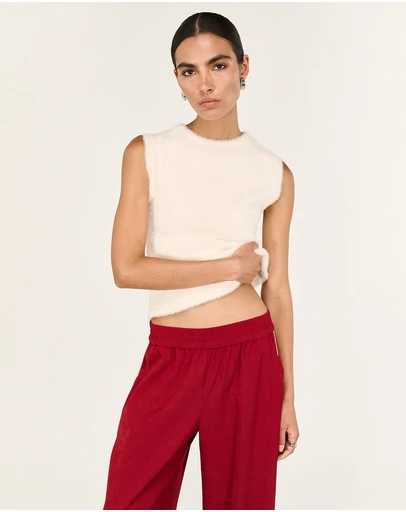 Staple the Label - Marla Fluffy Knit Tank