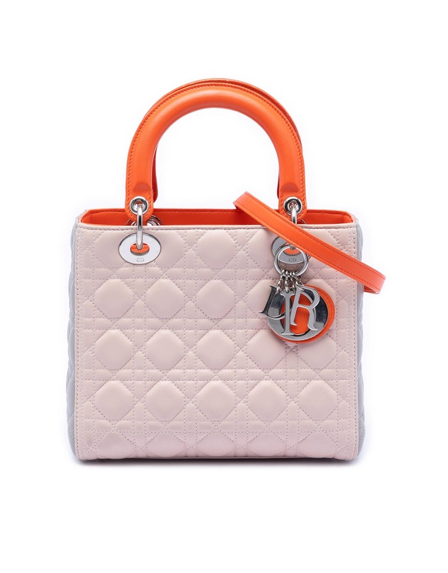 Pre-Loved by Azura Reborn - Pre-Loved Medium Tricolor Lambskin Cannage Lady Dior