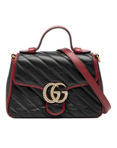 Pre-Loved by Azura Reborn - Pre-Loved GG Marmont Matelasse Leather Torchon Top Handle Bag