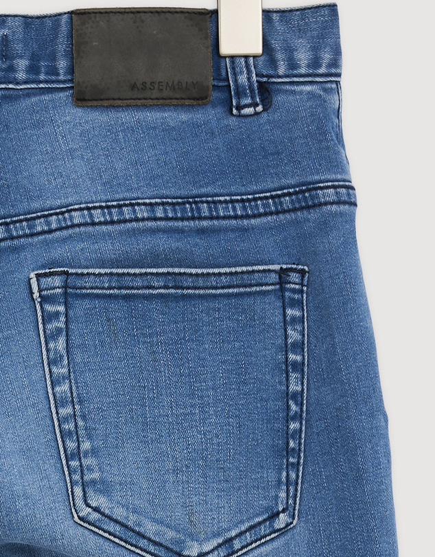 Revibe - Repaired Assembly Label Womens Denim Straight Leg Jean - AU 28