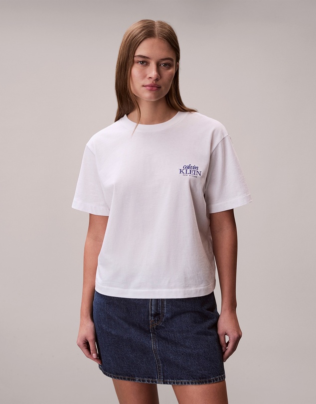 Calvin Klein Jeans - Embroidered Logo Graphic Boxy T-Shirt