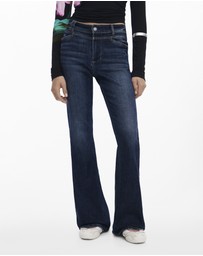 Desigual - Washed flared jeans