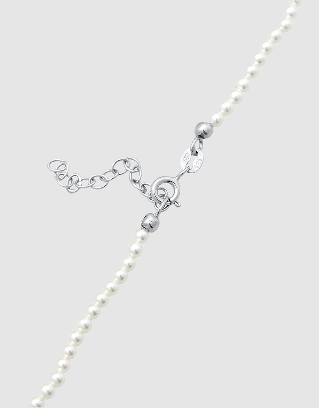 Elli Jewelry - Shell Pearl Choker Necklace in 925 Silver