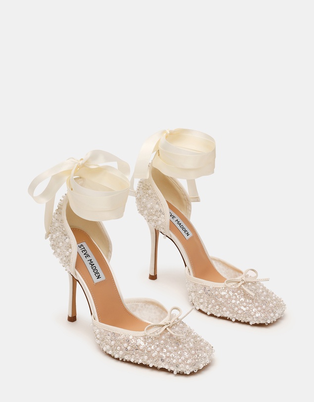 Steve Madden - Larina-Seq Ivory Heels