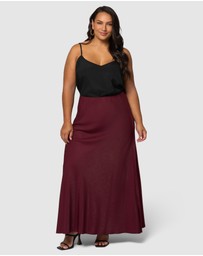 Something 4 Olivia - Luxe Satin Maxi Skirt