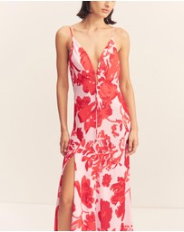 Shona Joy - Aleyna Plunged Maxi Dress
