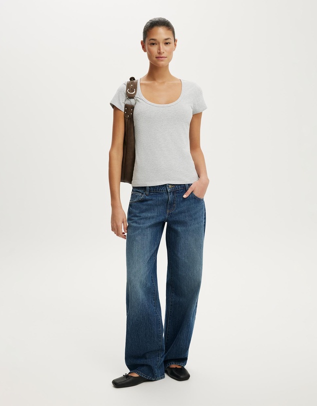 Cotton On - Everyday Smooth Scoop Neck Tee