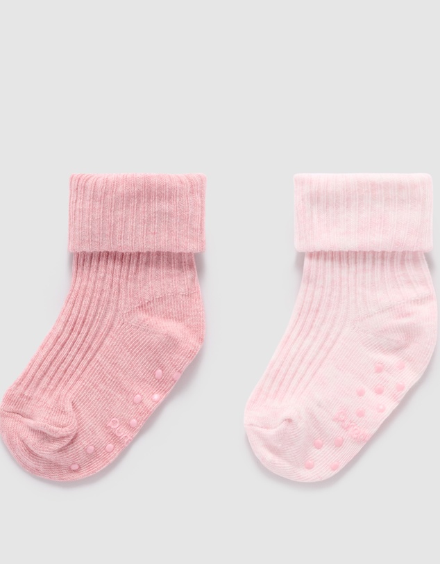 Purebaby - 3 Pack Rib Socks -Kids-Babies
