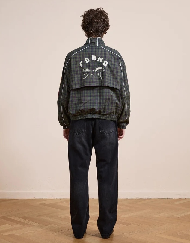 Found - Forest Plaid Track Jacket