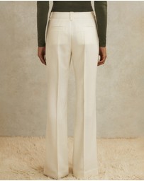 REISS - ATELIER Athena Wool Stud Flared Trousers
