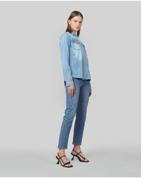 DRICOPER DENIM - Della Pacific Blue Slim Straight Leg Jeans
