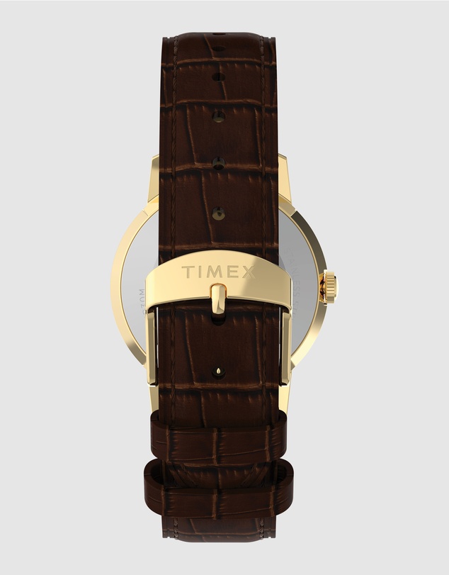 TIMEX - Marlin® Quartz 34mm Leather Strap Watch