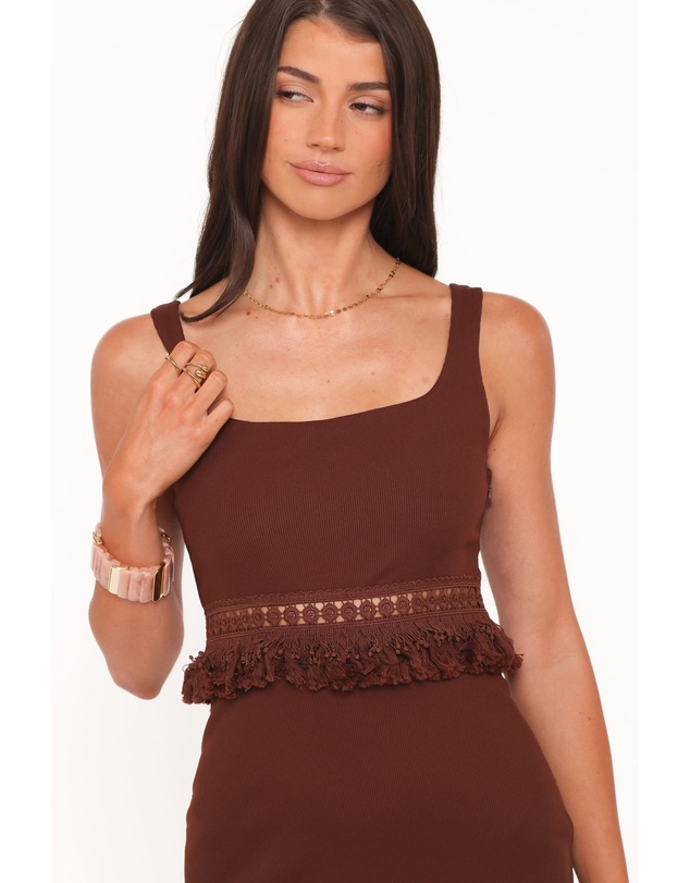 Petal & Pup - Tula Mini Dress - Dark Brown