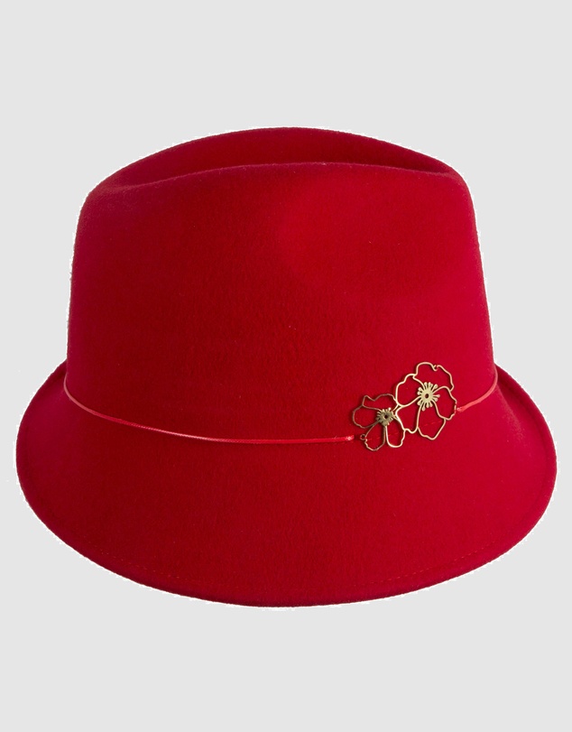 Max Alexander - Felt Red Trilby Hat