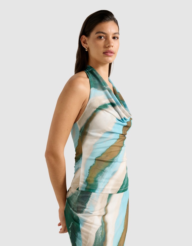 Forever New - Della Cowl Halter Neck Top