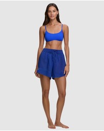 Polo Ralph Lauren - Organic Cotton & Linen High Waist Beach Short