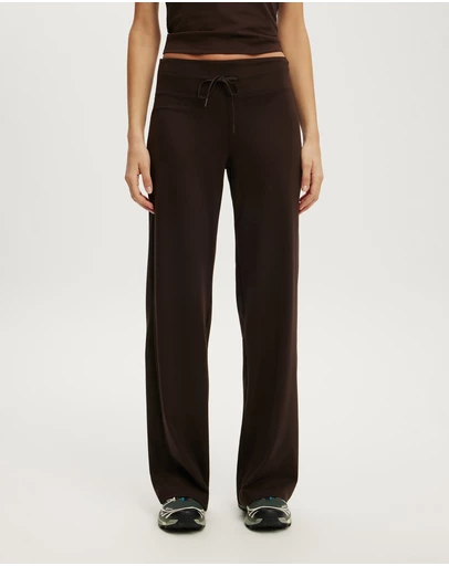 Cotton On Body Active - Ultra Soft Tie Front Wide Leg Pant