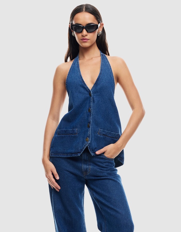 Lioness - Hills Denim Halter Top