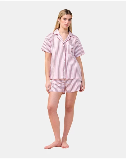 Gingerlilly - Poppy Stripe Short PJ Set