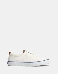 Sperry - Striper II Canvas Medium White- Men's