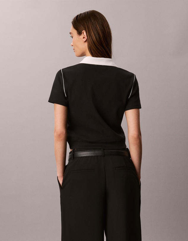Calvin Klein Jeans - Slim Ribbed Cotton Polo Shirt