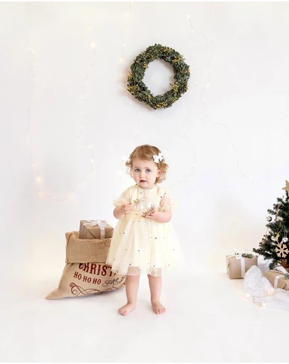 Bebe by Minihaha - Festive Sequin Daisy Dress - Babies