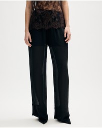 Minima Esenciales - Callan Sheer Wide Leg Pants