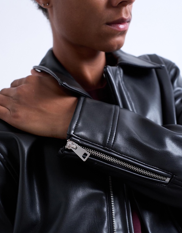 Topman - Soft Faux Leather Jacket