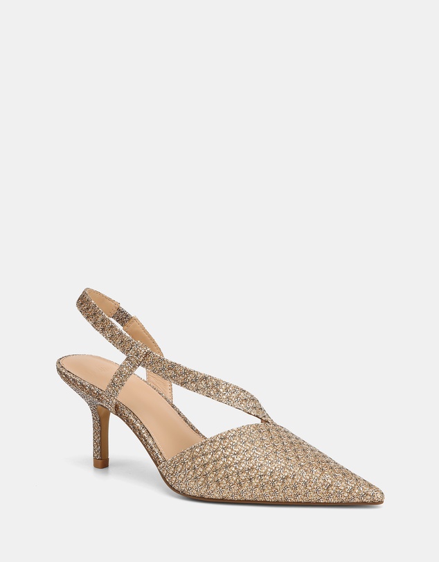 Wittner - Lannie Metallic Lurex Slingbacks