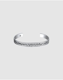 Kuzzoi - ICONIC EXCLUSIVE - Bracelet Male Bangle Cable 925 Sterling Silver