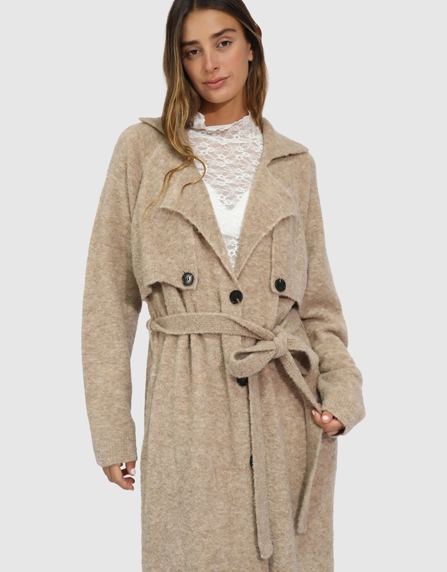 Belle & Bloom - Live in Dream Maxi Trench Cardigan