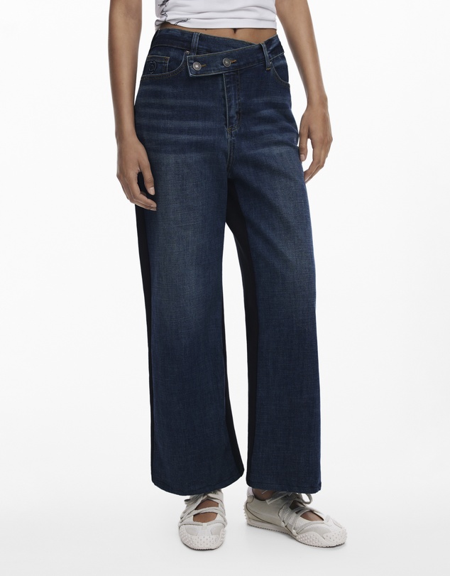 Desigual - Combined flare jeans