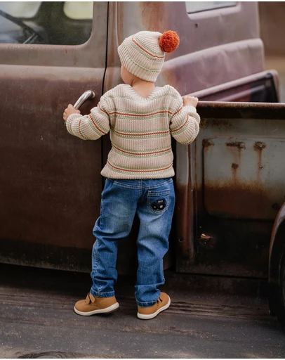 Fox & Finch - Boys Fox Pull On Denim Jeans 3-7 Yrs