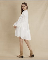 Amelius - Isabelle Ramie Tiered Mini Dress