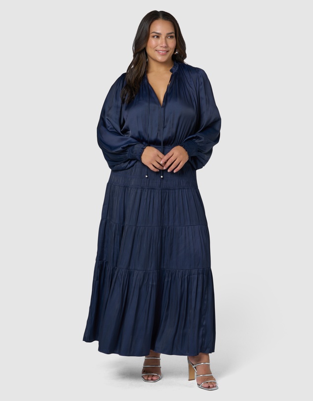 Pink Dusk by Curve Project - Glamorous Life Maxi Dress