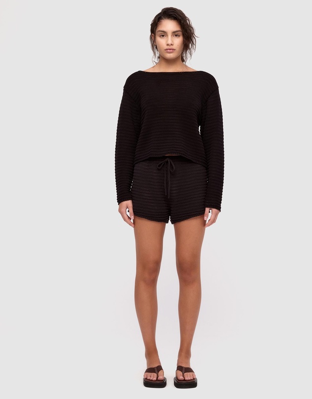 Zulu & Zephyr - Cotton Lattice Knit Top