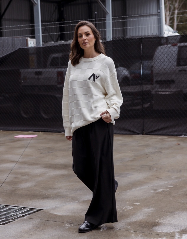 ALEXANDRA - Catier Knit Jumper Ivory