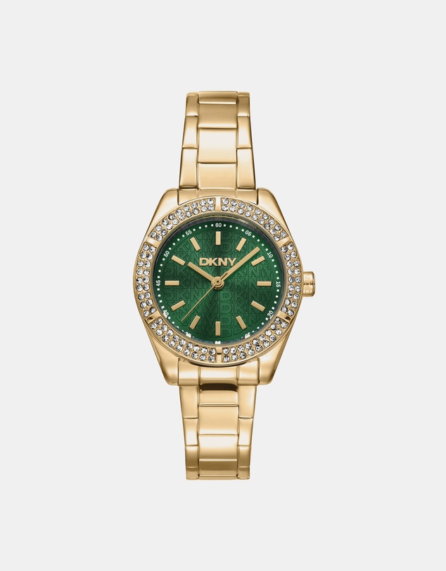 DKNY - Evening Gold 30mm Green Dial Womens Watch
