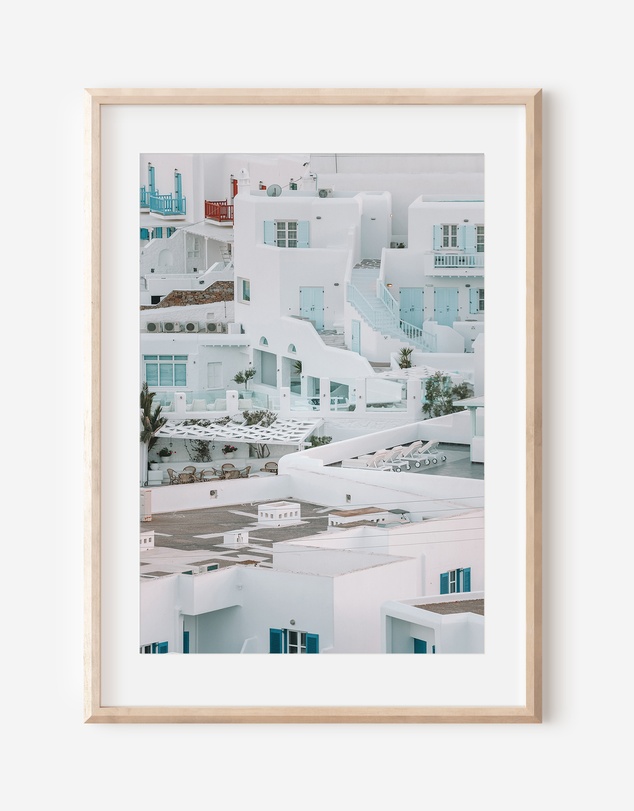 LEGGERA - Meandering Mykonos Streets Print