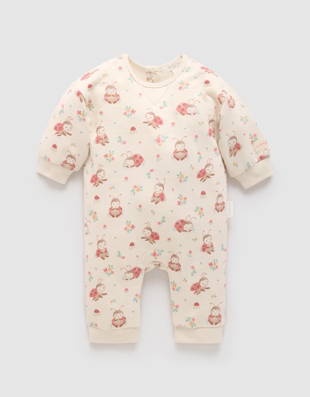 Purebaby - Fleecy Track Growsuit -Kids-Babies