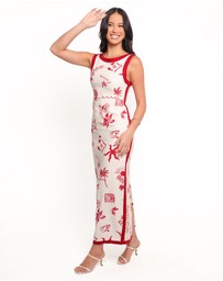 Petal & Pup - Fiori Maxi Dress - Red