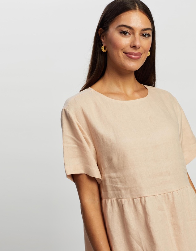 White By FTL - Zavi Linen Dress