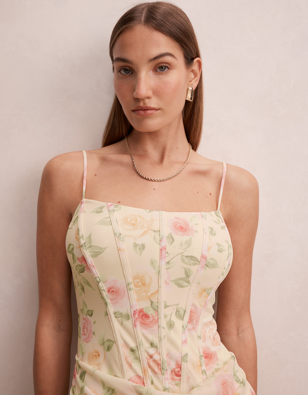 Forever New - Maeve Corset Mesh Maxi Dress