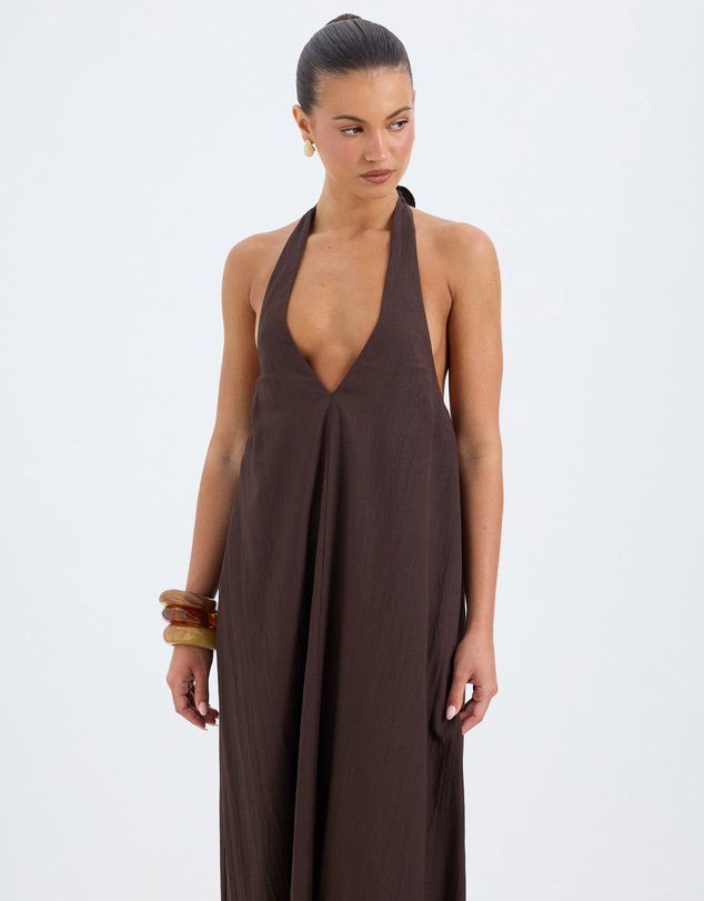 Calli - Adina Halter Maxi Dress