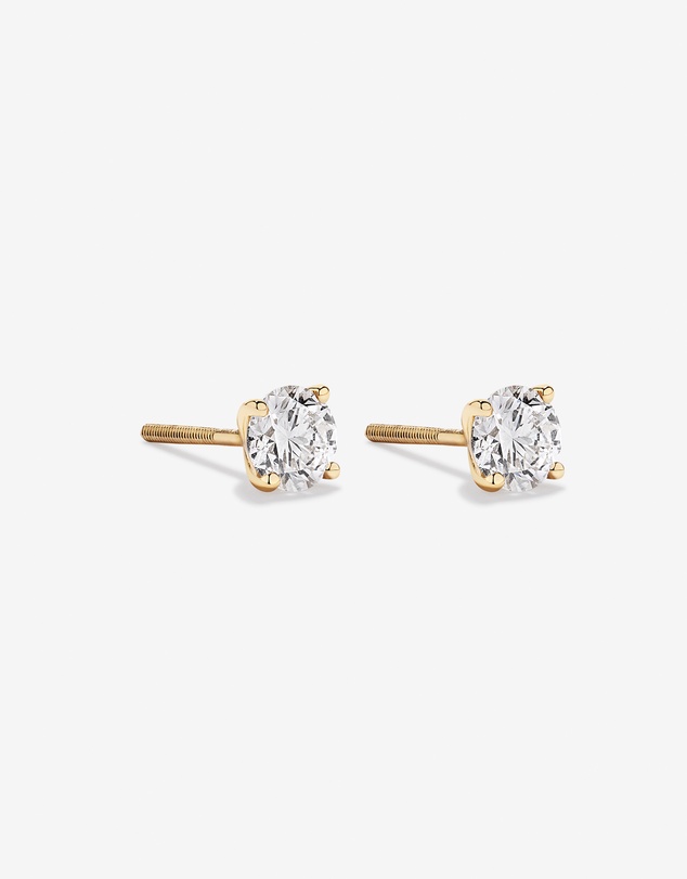 Michael Hill - 1.00TW Lab Diamond Solitaire Stud Earrings in 10kt Gold